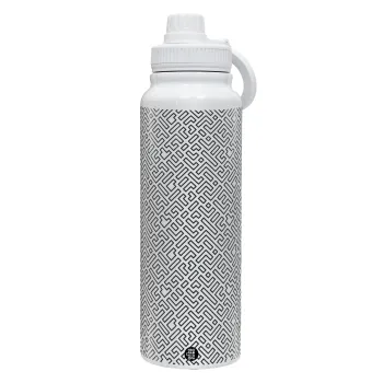 Doodle Maze, Θερμός 1L Ανοξείδωτο με Βάση Κινητού & Διπλά Τοιχώματα