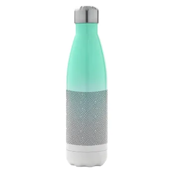 Doodle Maze, Μεταλλικό παγούρι θερμός Πράσινο/Λευκό (Stainless steel), διπλού τοιχώματος, 500ml