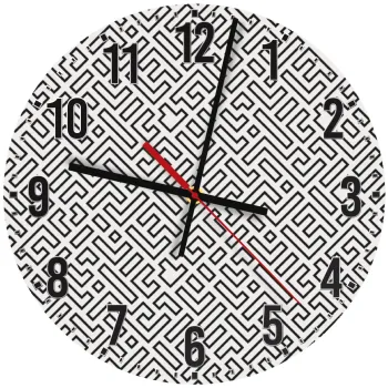 Doodle Maze, Ρολόι τοίχου ξύλινο (30cm)