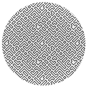 Doodle Maze, Mousepad Στρογγυλό 20cm