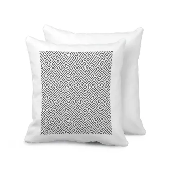 Doodle Maze, Μαξιλάρι καναπέ 40x40cm περιέχεται το  γέμισμα
