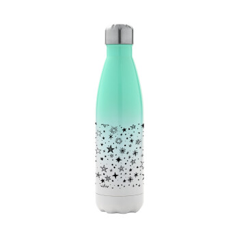 Doodle Stars, Metal mug thermos Green/White (Stainless steel), double wall, 500ml