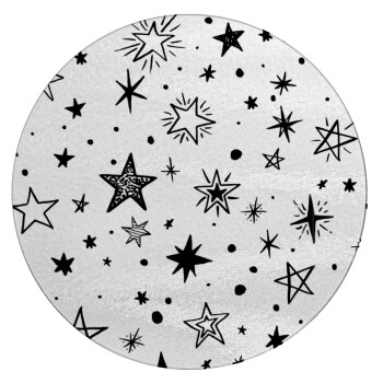 Doodle Stars, Επιφάνεια κοπής γυάλινη στρογγυλή (30cm)