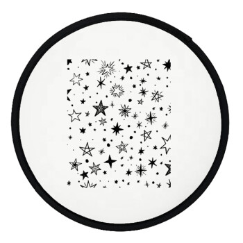 Doodle Stars, Βεντάλια υφασμάτινη αναδιπλούμενη με θήκη (20cm)