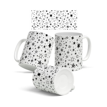 Doodle Stars, Κούπα, κεραμική, 330ml