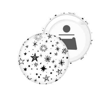 Doodle Stars, Μαγνητάκι και ανοιχτήρι μπύρας στρογγυλό διάστασης 5,9cm
