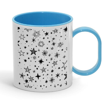 Doodle Stars, Κούπα (πλαστική) (BPA-FREE) Polymer Μπλε για παιδιά, 330ml