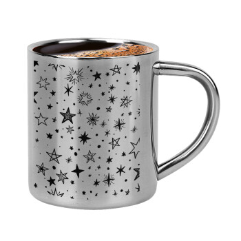 Doodle Stars, Κουπάκι μεταλλικό διπλού τοιχώματος για espresso (220ml)