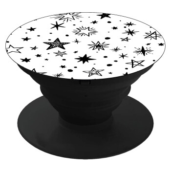 Doodle Stars, Phone Holders Stand  Black Hand-held Mobile Phone Holder