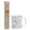 Easter Set, Ceramic Cup (330ml) & Easter aromatic flat candle (30cm) (GRAY)