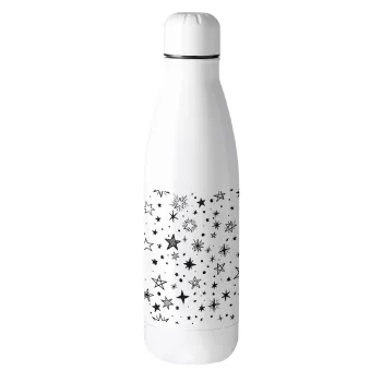 Doodle Stars, Μεταλλικό παγούρι θερμός (Stainless steel), 500ml