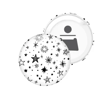 Doodle Stars, Μαγνητάκι και ανοιχτήρι μπύρας στρογγυλό διάστασης 5,9cm