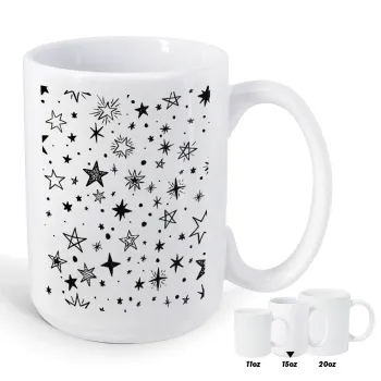 Doodle Stars, Κούπα Mega, κεραμική, 450ml