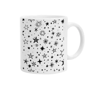 Doodle Stars, Κούπα, κεραμική, 330ml