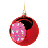 Christmas tree ball Red 8cm