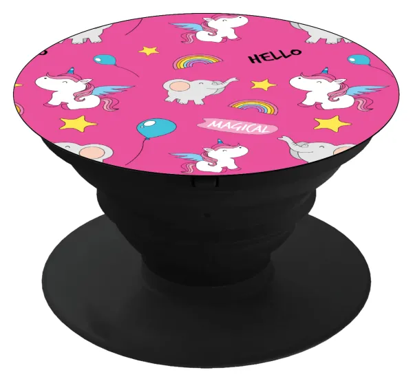 Happy Clouds Doodle — Phone Holders Stand  Μαύρο Βάση Στήριξης Κινητού στο Χέρι