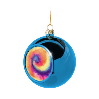 Tie Dye, Χριστουγεννιάτικη μπάλα δένδρου Μπλε 8cm
