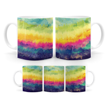 Tie Dye Hor, Ceramic coffee mug, 330ml (1pcs)
