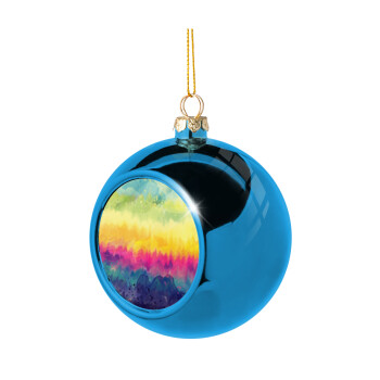 Tie Dye Hor, Χριστουγεννιάτικη μπάλα δένδρου Μπλε 8cm