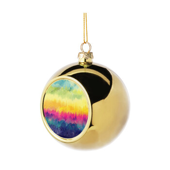 Tie Dye Hor, Χριστουγεννιάτικη μπάλα δένδρου Χρυσή 8cm