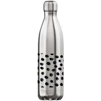 Doodle Dots, Inox (Stainless steel) hot metal mug, double wall, 750ml