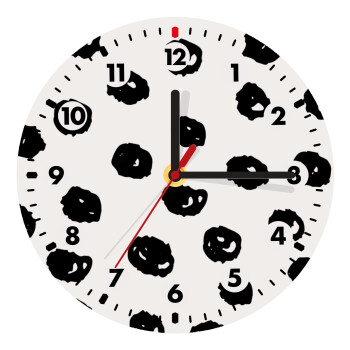 Doodle Dots, Wooden wall clock (20cm)