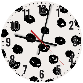 Doodle Dots, Ρολόι τοίχου ξύλινο (30cm)