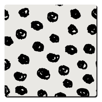 Doodle Dots, Τετράγωνο μαγνητάκι ξύλινο 6x6cm