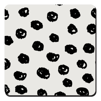 Doodle Dots, Τετράγωνο μαγνητάκι ξύλινο 9x9cm