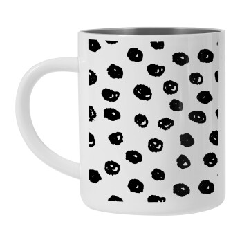 Doodle Dots, Mug Stainless steel double wall 300ml