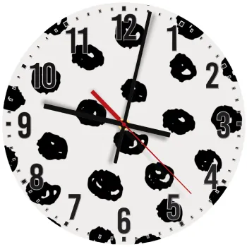 Doodle Dots, Ρολόι τοίχου ξύλινο (30cm)