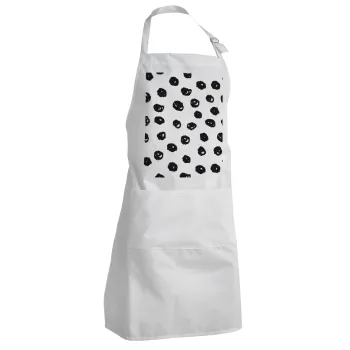 Doodle Dots, Ποδιά Σεφ Ολόσωμη Ενήλικων (με ρυθμιστικά και 2 τσέπες)