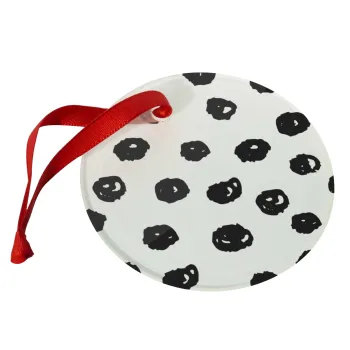 Doodle Dots, Στολίδι Χριστουγεννιάτικο στολίδι γυάλινο 9cm