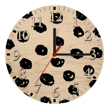 Doodle Dots, Ρολόι τοίχου ξύλινο plywood (20cm)