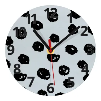 Doodle Dots, Ρολόι τοίχου γυάλινο (20cm)