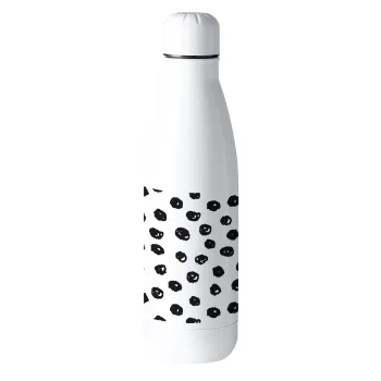 Doodle Dots, Μεταλλικό παγούρι θερμός (Stainless steel), 500ml