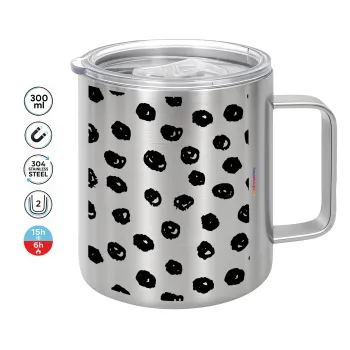 Doodle Dots, Mug Stainless steel double wall 300ml