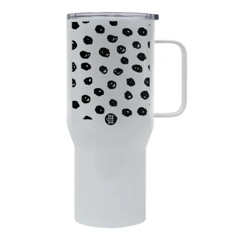 Doodle Dots, Tumbler με καπάκι, διπλού τοιχώματος (θερμό) 750L
