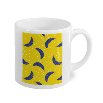 Yellow seamless with blue bananas, Κουπάκι κεραμικό, για espresso 150ml