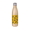 Glitter gold stainless steel thermos bottle, double-walled, 500ml