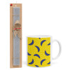 Easter Set, Ceramic Cup (330ml) & Easter aromatic flat candle (30cm) (GRAY)