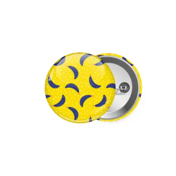 Yellow seamless with blue bananas, Κονκάρδα παραμάνα 5cm