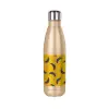 Glitter gold stainless steel thermos bottle, double-walled, 500ml