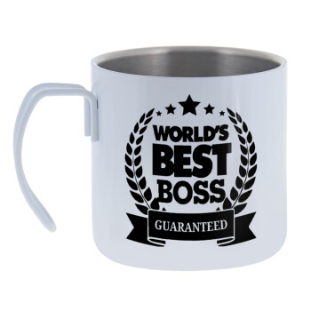 World's best boss stars, Mug Stainless steel double wall 400ml