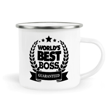 World's best boss stars, Κούπα Μεταλλική εμαγιέ λευκη 360ml