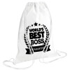 Backpack pouch GYMBAG white (28x40cm)
