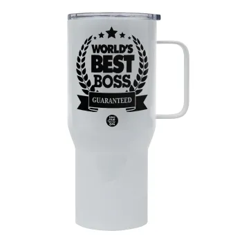 World's best boss stars, Tumbler με καπάκι, διπλού τοιχώματος (θερμό) 750L