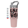 Pink color, 890ml (30oz) stainless Steel Tumbler with Handle