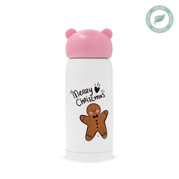 mr gingerbread, Ροζ ανοξείδωτο παγούρι θερμό (Stainless steel), 320ml