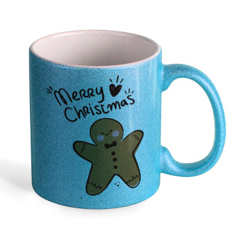 mr gingerbread, Κούπα Σιέλ Glitter που γυαλίζει, κεραμική, 330ml